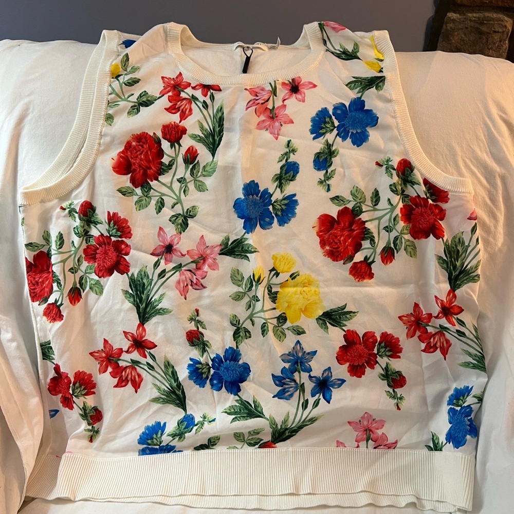 NWT Calvin Klein Size XL floral top